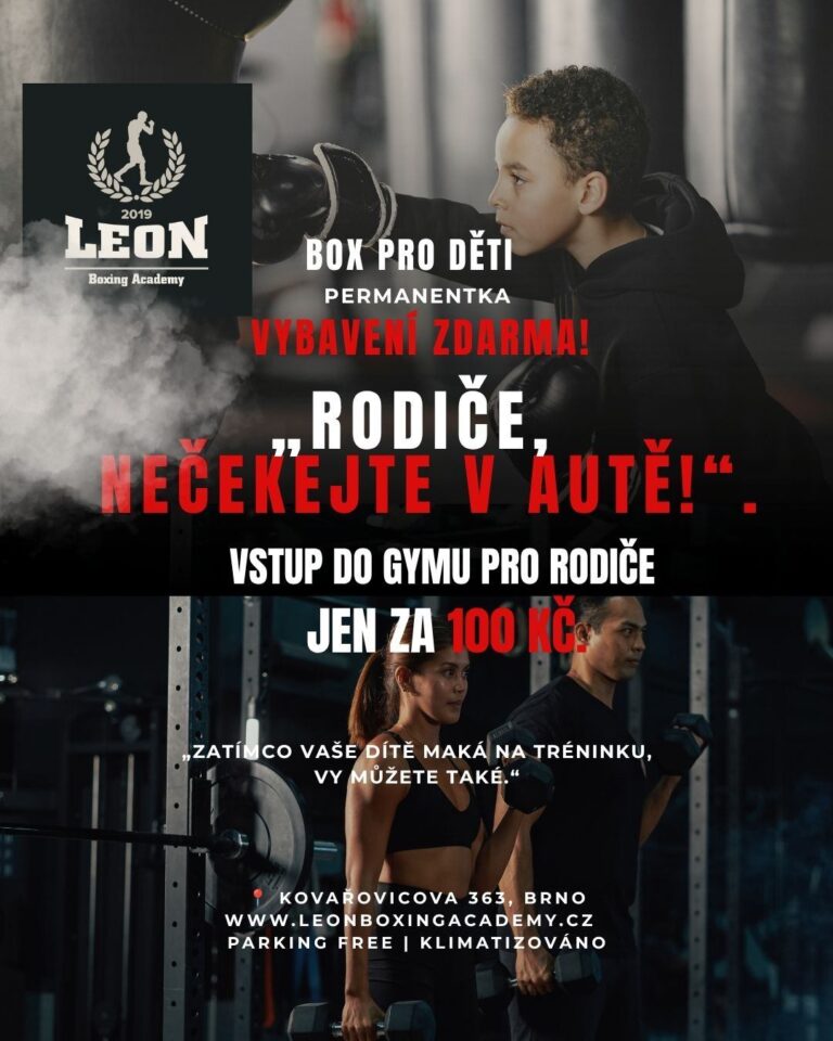 Děti, permanentka, vybavení zdarma, rodiče vstup do gymu 100 Kč